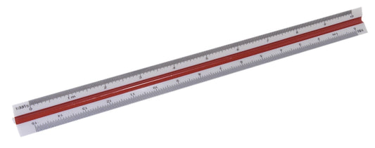 Rigla 30 Cm, Triunghiulara Cu 6 Scale (1:20; 1:25; 1:33,33; 1:50; 1:75; 1:100), Kangaro