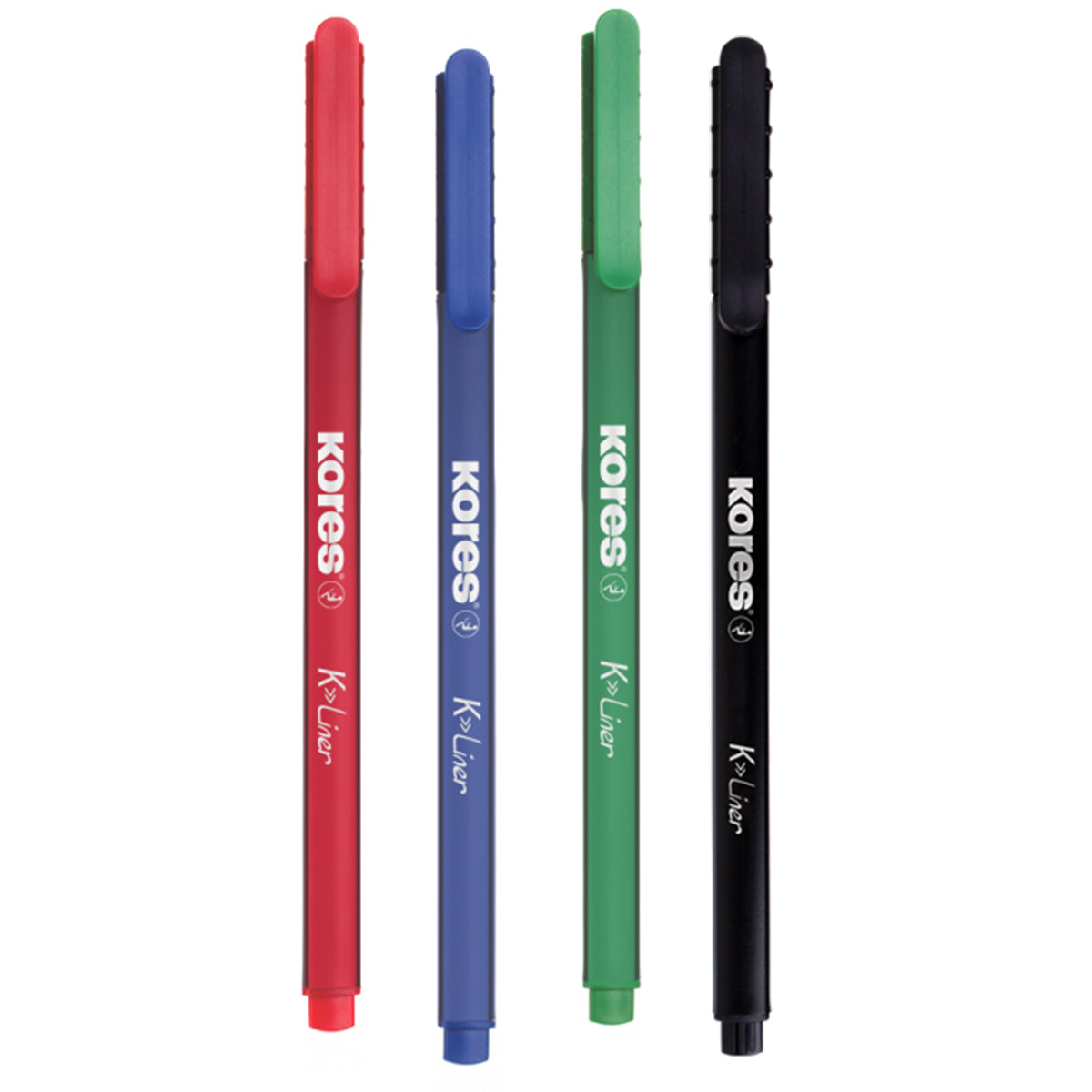 Set 4 finelinere Kores, varf 0.4 mm