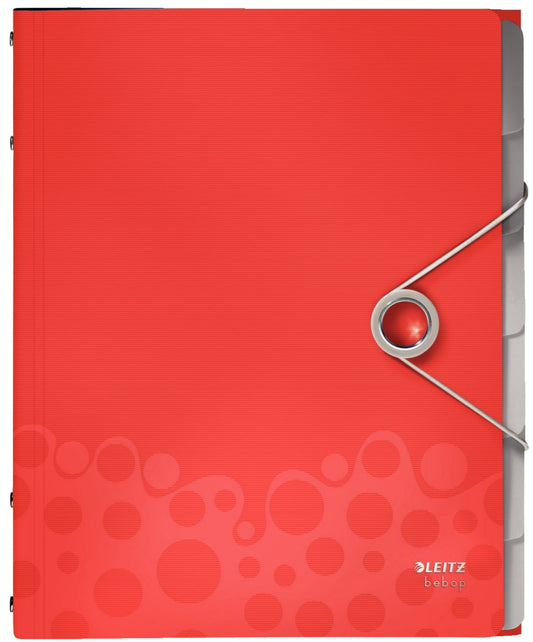 Mapa Plastic Cu 6 Separatoare, Leitz Bebop - Rosu