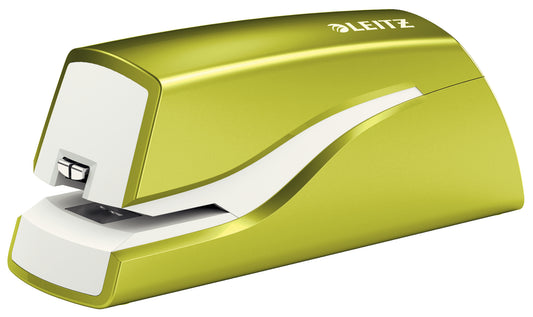 Capsator Electric Leitz Wow Cu Baterii Nexxt Series, 10 Coli - Verde Metalizat