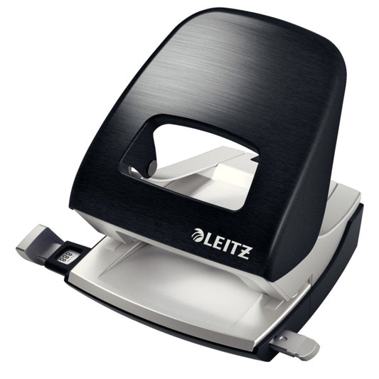 Perforator Metalic Leitz Style 5006 Nexxt Series, 30 Coli, Negru-satin