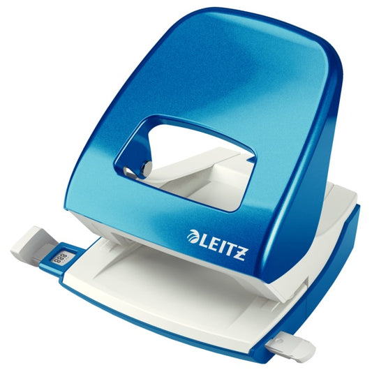 Perforator Metalic, 30 Coli, Leitz 5008 - Albastru Metalizat