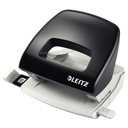 Perforator Plastic Leitz 5038 Nexxt Series, 16 Coli, Negru