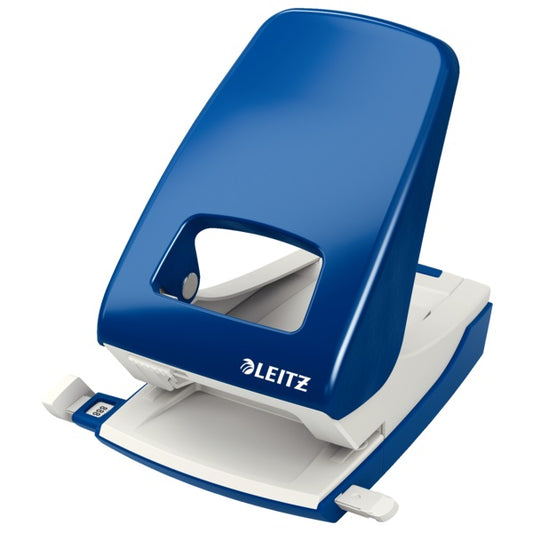 Perforator metalic Leitz 5138 NeXXt Series, 40 coli, albastru
