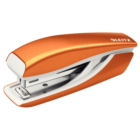 Capsator Metalic, Leitz Wow 5528 Mini Nexxt Series, 10 Coli, Cutie - Portocaliu Metalizat