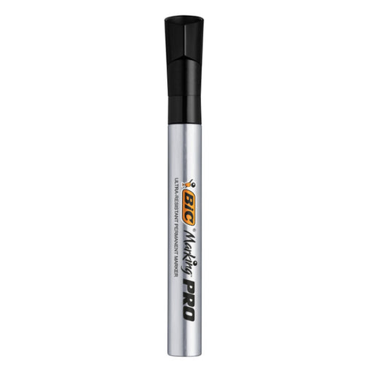 Marker Permanent Negru Varf Rotund Pro Industrial Bic