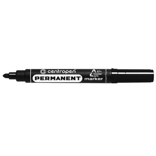 Marker Permanent Negru Varf Rotund 2.5mm 8566 Centropen
