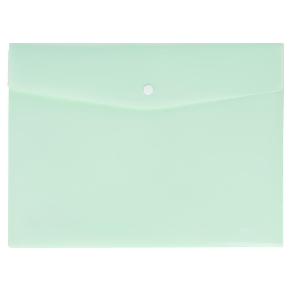 MAPA PLASTIC CU BUTON A4 VERNIL PASTEL DELI