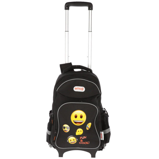 Ghiozdan Troller Clasele I-iv Emoji Negru Pigna
