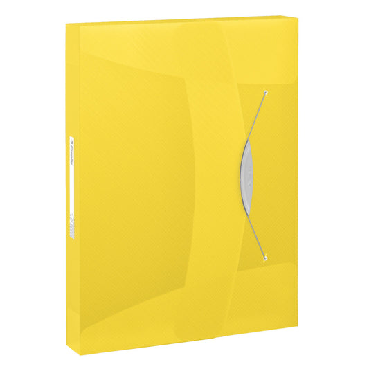 Mapa Plastic Cu Elastic Galbena Jumbo Vivida Esselte