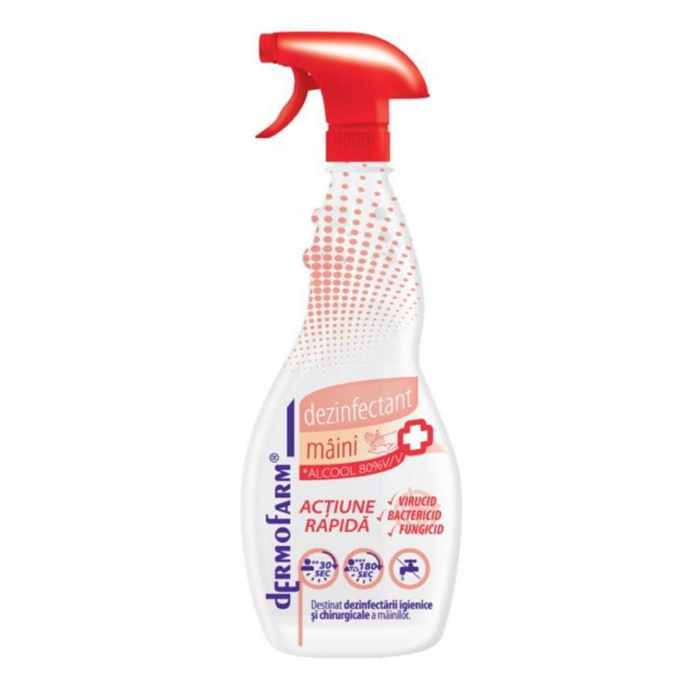 Gel Dezinfectant Farmec pentru Maini Dermofarm, 80% Alcool, 750 ml