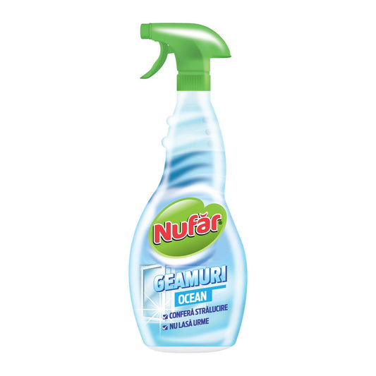 Detergent Geamuri Nufar Ocean cu Pulverizator, 500 ml