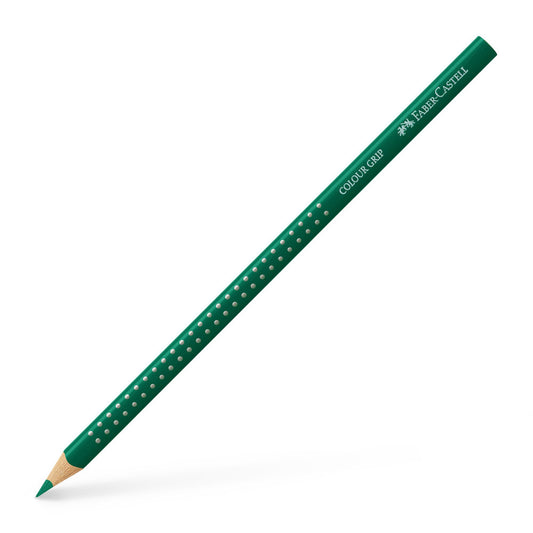 Creion Colorat Grip Verde Phtalo Faber-castell