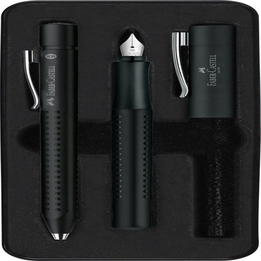 Set Stilou + Pix Grip 2011 Negru Faber-castell