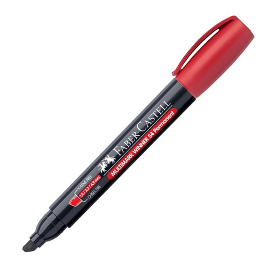 Marker Permanent Rosu Varf Tesit Multimark Winner 54 2024 Faber Castell