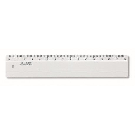 Rigla 15cm Transparenta Koh-i-noor