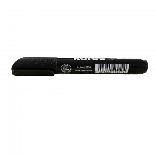 Marker Permanent Negru Varf Tesit Kores