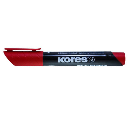 Marker Permanent Varf Rosu Tesit Kores