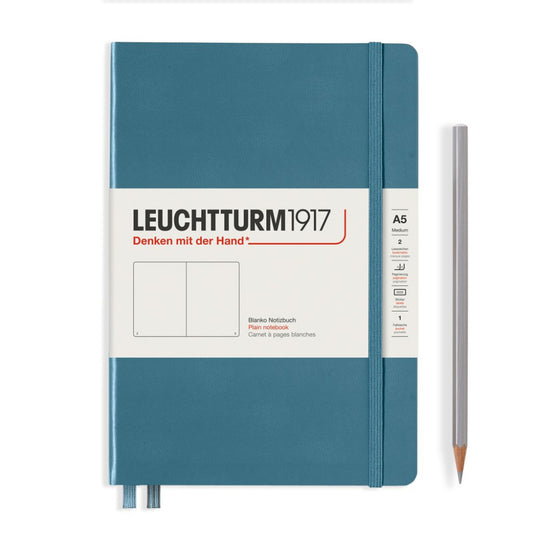 Caiet A5 Velin Coperta Rigida Albastru Piatra Leuchtturm