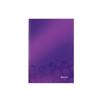 Caiet Leitz Wow, Carton Laminat, Coperta Dura, Fsc, Reciclabil, A5, 80 Coli, Matematica, Mov