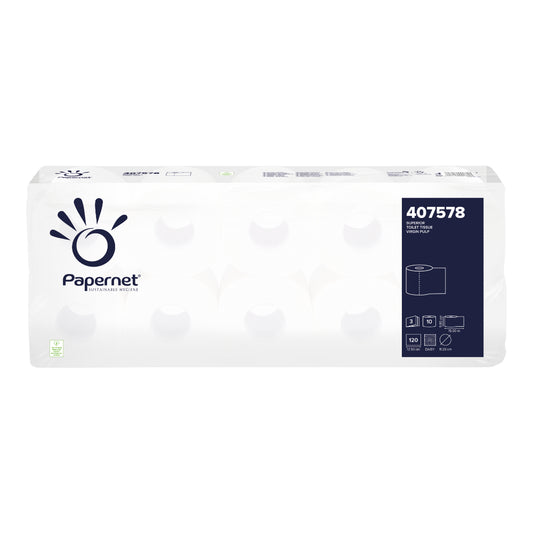 Hartie Igienica Papernet Alba 3 Straturi, 10 Role/Bax