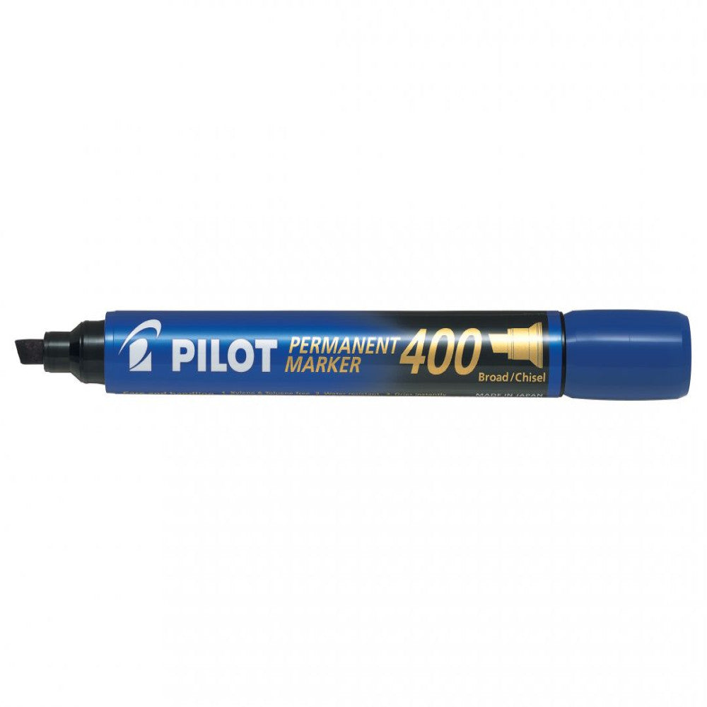 Marker Permanent Albastru Varf Tesit 4mm P400 Pilot
