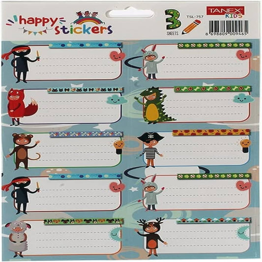 Etichete Scolare 30/set Tls-757 Tanex