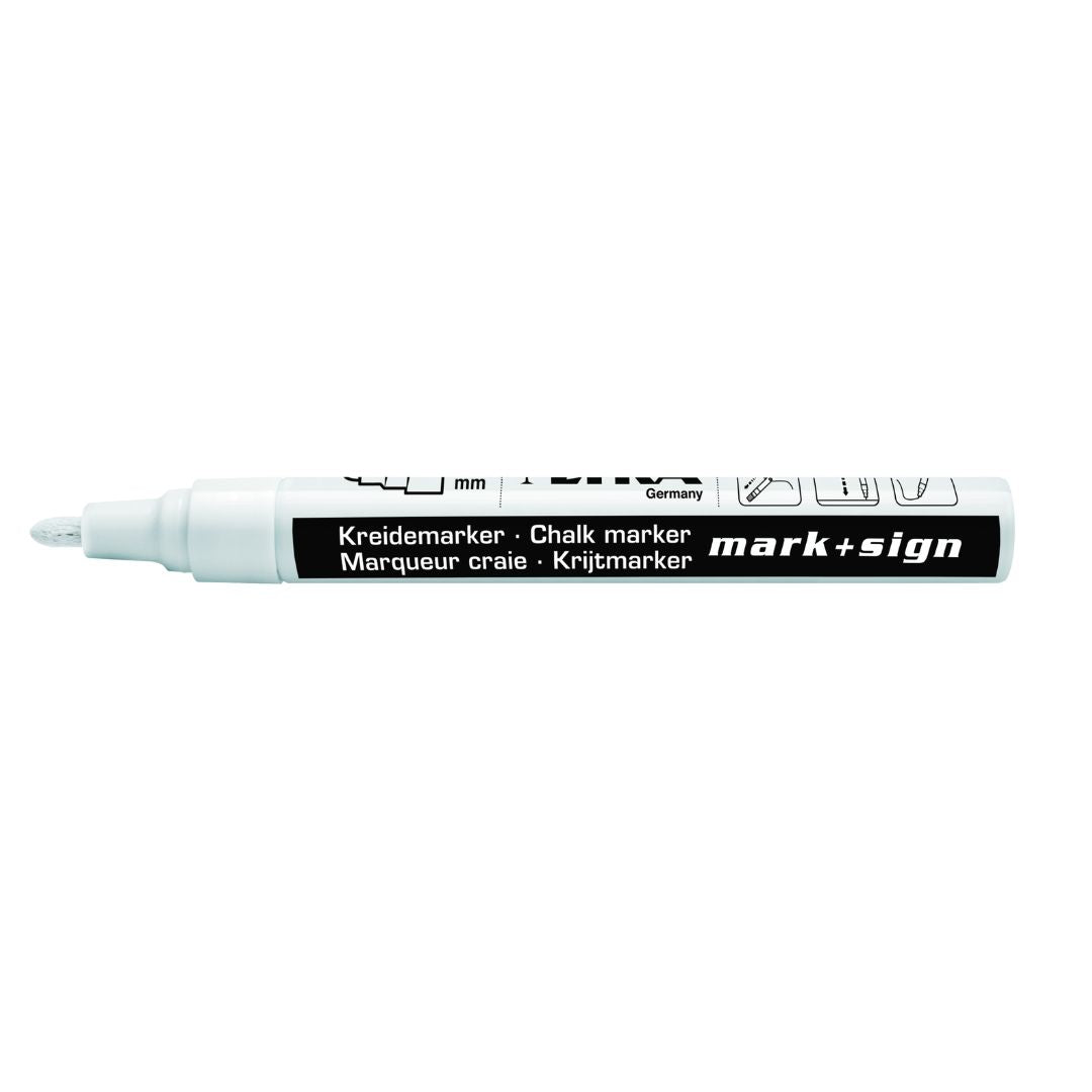 Marker Cu Creta, Pentru Table De Scris, Varf 2-4.0mm, Lyra - Alb