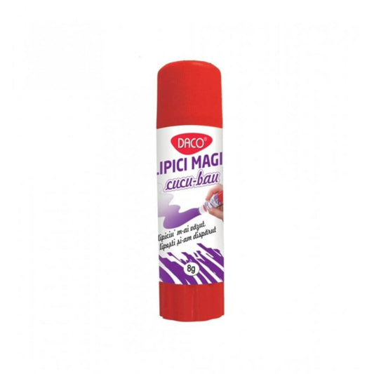 Lipici Solid Magic DACO, Model Cucu Bau, 8 g, Lipici pentru Uz Scolar, Lipici Scoala, Lipici Solid Mic, Lipici Solid, Lipici pentru Craft, Lipici Daco Solid