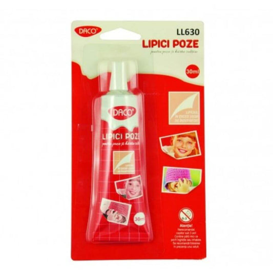 Lipici Poze DACO, 30 ml, Lipici cu Uscare Rapida, Lipici Scoala Lichid, Lipici Scoala, Lipici Poze Daco, Lipici Daco, Lipici pentru Poze, Lipici Daco Foto