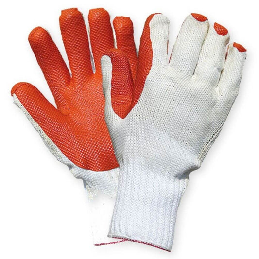 Manusi Protectie Supergrip M12, 10.5/XL, Tesatura Bumbac si Poliester, Latex, Alb/Rosu, Manusi Protectie XL, Manusi Protectie Mari, Manusi Protectie Bumbac si Latex, Manusi Bumbac si Latex, Manusi Latex si Tesatura