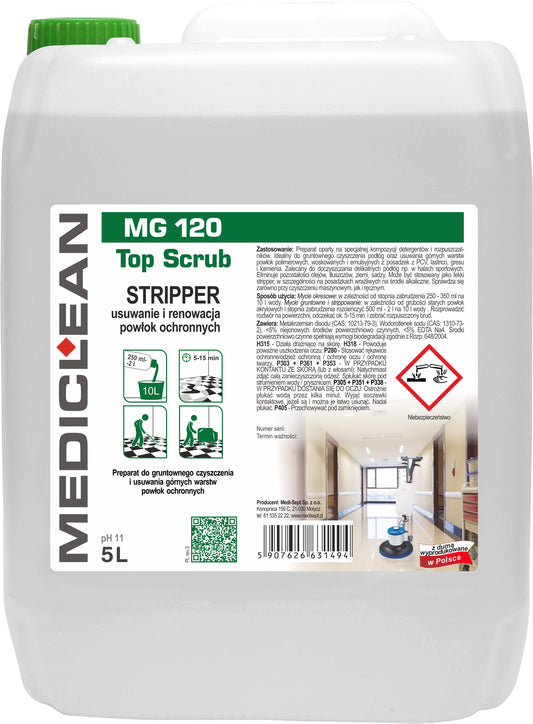 Detergent Pt Pardoseli Pvc,mozaic,ceramica Si Piatra Mediclean Mg120, 5l
