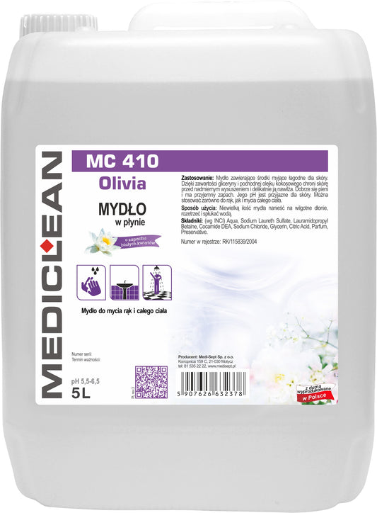 Sapun Lichid Mediclean Mc410, 5l Olivia