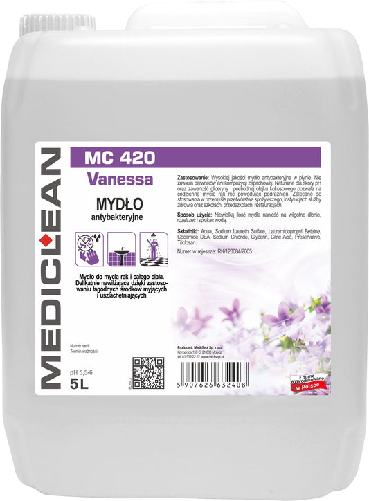 Sapun Lichid Antibacterian Mediclean Mc410, 5l Vanessa