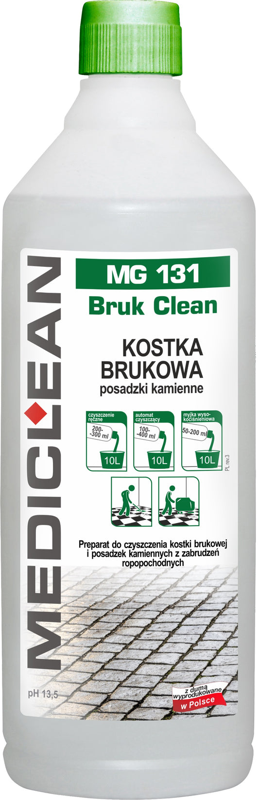 Detergent Pardoseli Pt Pavele Asfaltice Si Pardoseli Din Piatra Mediclean Mg131, 1l