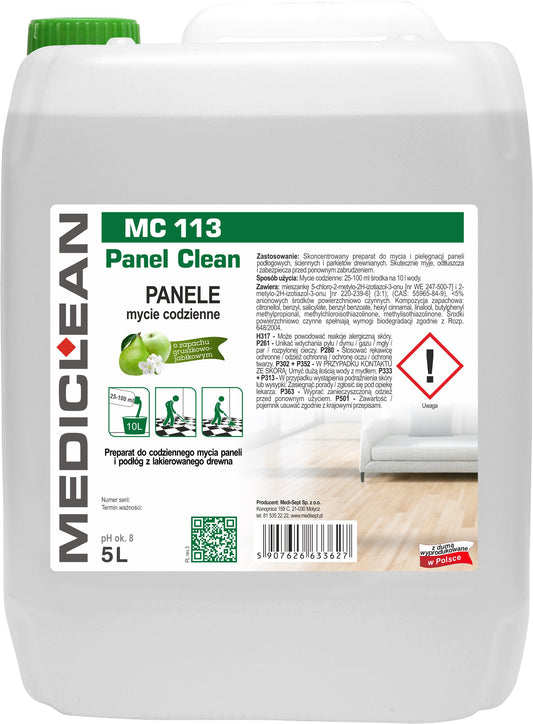 Detergent Pentru Pardoseli Din Lemn Lacuit, Mediclean Mc113, 5l