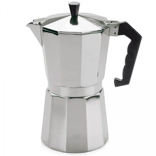 Espressor Aluminiu pentru 9 Cesti, Material Aluminiu, Culoare Aringtiu/Negru, Capacitate 500 ml