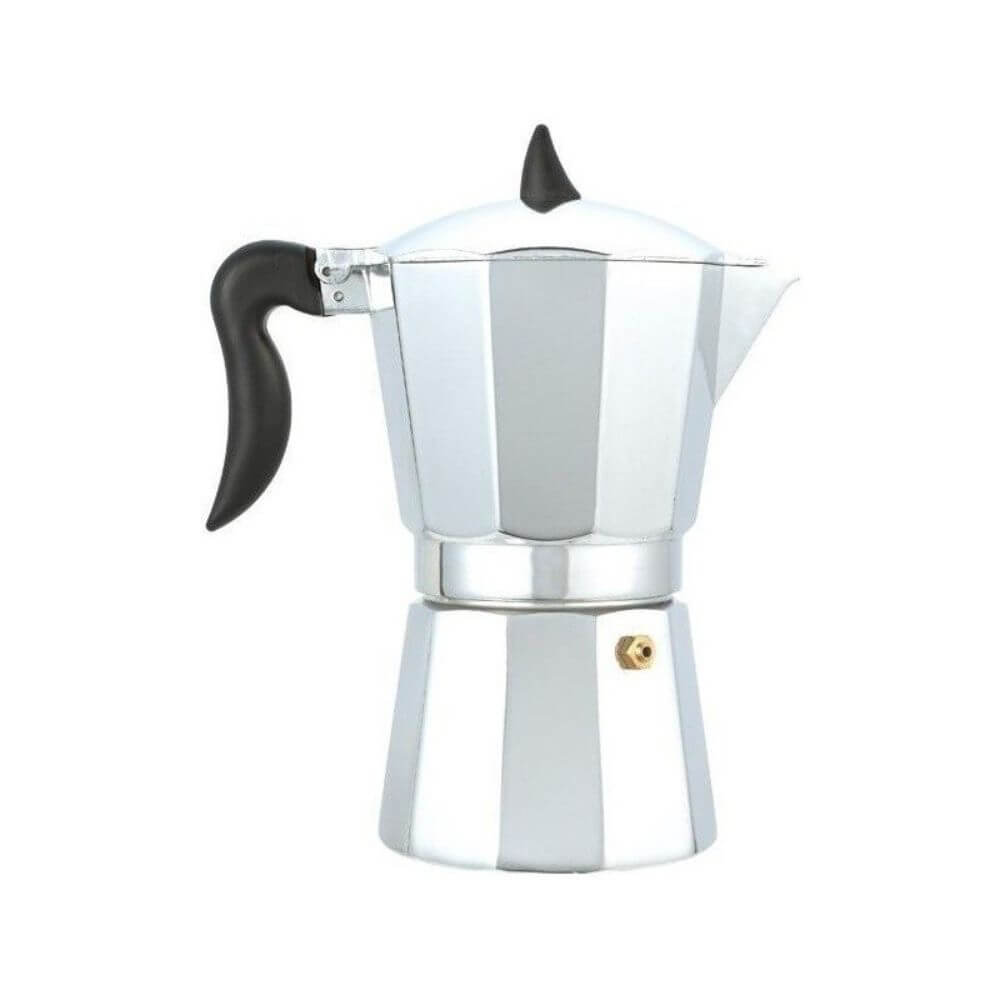 Espressor Aluminiu pentru 3 Cesti, Material Aluminiu, Culoare Aringtiu/Negru, Capacitate 250 ml
