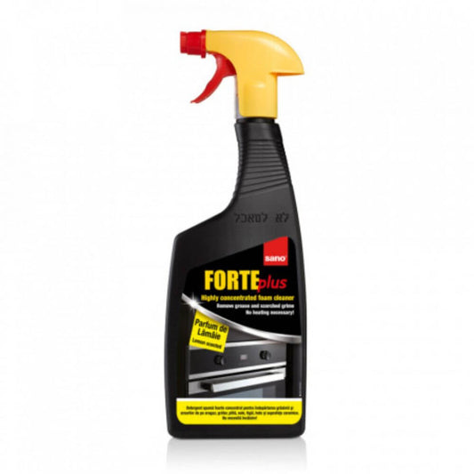SANO Forte Plus Lamaie, 750 ml, pentru Indepartarea Grasimilor de pe Aragaz, Detergent Spuma Concentrat, Solutie Importiva Grasimii Arse, Solutie Aragaz cu Pulverizator, Detergenti cu Pulverizator, Solutie Indepartare Grasime si Arsuri