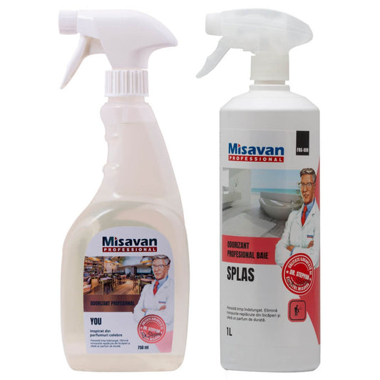 Pachet Promo Odorizant Baie Splas 1L si Odorizant de Camera You 750ml Dr. Stephan, Odorizant Lichid pentru Camera, Odorizant Lichid Parfumat, Odorizant pentru Baie, Sticla Odorizant Lichid, Odorizante Lichide la Pachet