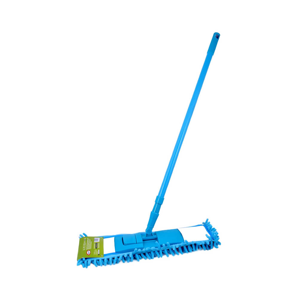 Mop Plat cu Maner Telescopic 1-1.5m Misavan Chenille, Dimensiune 44 x 13 cm, Microfibra, Mop Plat Microfibra, Mop Plat cu Maner, Mop Plat Microfibra cu Maner, Mop cu Maner Telescopic, Mop Plat Misavan