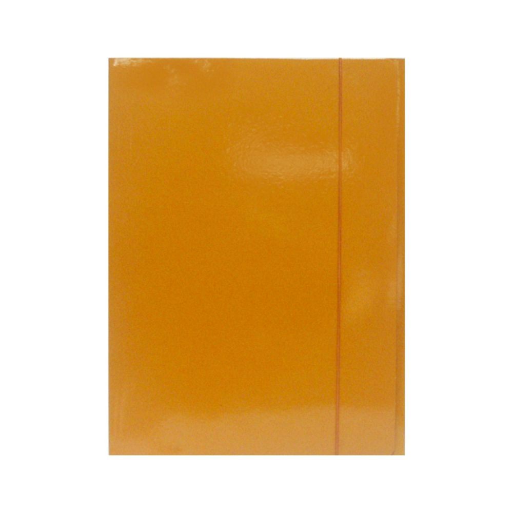 Set 10 Mape A4 cu Elastic din Carton Plastifiat, Portocaliu, Mapa pentru Documente, Mapa pentru Organizat, Mapa pentru Depozitare