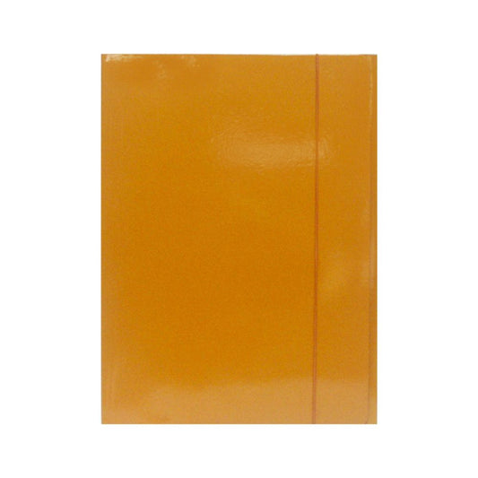 Set 10 Mape A4 cu Elastic din Carton Plastifiat, Portocaliu, Mapa pentru Documente, Mapa pentru Organizat, Mapa pentru Depozitare