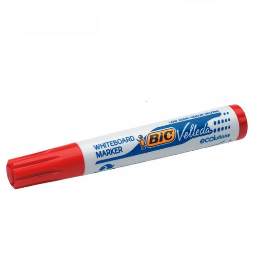 Marker Tabla Magnetica BIC Velleda, Varf Rotund de 2 mm, Culoare Rosie, Marker Whiteboard, Markere Rosii Whiteboard, Markere cu Varf Rotund pentru Tabla Magnetica, Markere Varf Rotund Whiteboard, Markere Whiteboard cu Varf 2mm