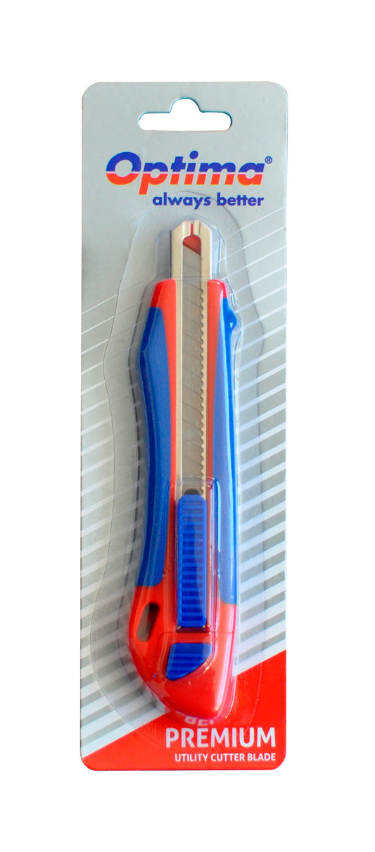 Cutter Premium Optima, Lama 9mm + 2 Rezerve Sk5, Auto-incarcare, Sina Metalica, Abs Cu Rubber Grip