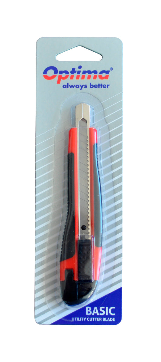Cutter Basic Optima, Lama 9mm Sk7, Sina Metalica, Abs Cu Rubber Grip