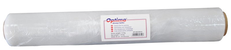 Folie Stretch Transparenta Optima, Uz Manual, 50cm Latime, 23microni, 1.4kg G.w, 1.15kg N.w
