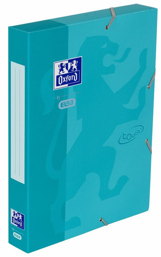 Mapa Carton Cu Elastic, 45mm Latime, Oxford School Touch - Turcoaz