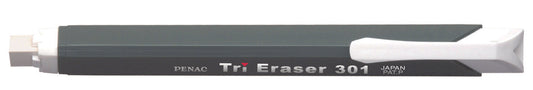 Radiera Mecanica Penac Tri Eraser, Triunghiulara, 100% Cauciuc - Corp Gri
