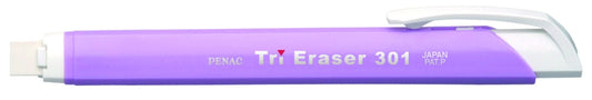Radiera Mecanica Penac Tri Eraser, Triunghiulara, 100% Cauciuc - Corp Violet Pastel